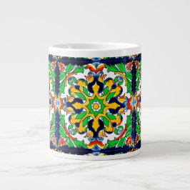Mexikanska Talavera Terracotta Tile Design No 4 Jumbo Mugg