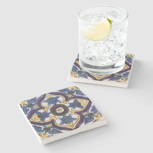 Mexikanska Talavera Tile Stil Underlägg (Sidan)