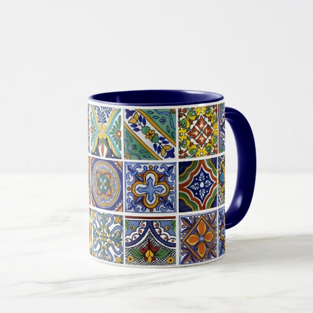 Mexikanska Talavera Tiles Mugg (Framsida höger)