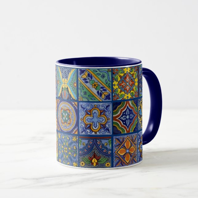 Mexikanska Talavera Tiles Mugg (Framsida höger)
