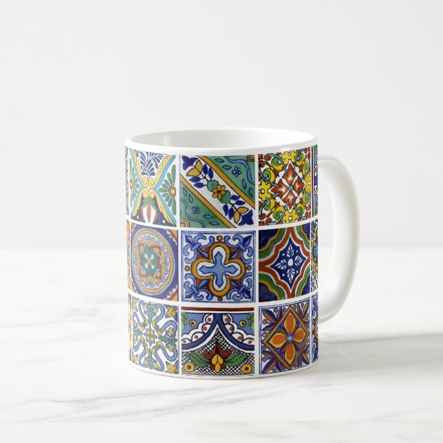 Mexikanska Talavera Tiles Mugg (Framsida höger)