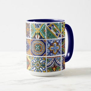 Mexikanska Talavera Tiles Mugg