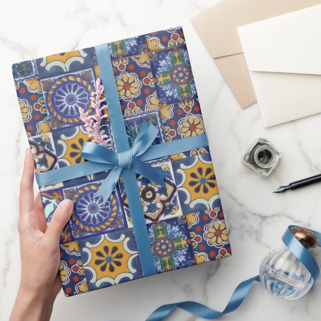 Mexikanska Talavera Tiles Presentpapper (Gifting)