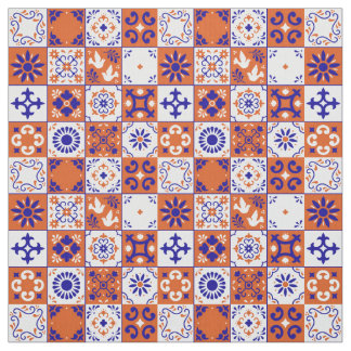 Mexikanska Talavera Tiles Tyg