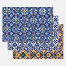 Mexikanska Talavera Wrapping Papper