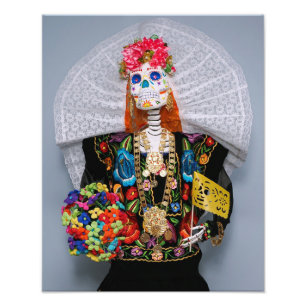 Mexikanska Tehuana Catrina Fototryck