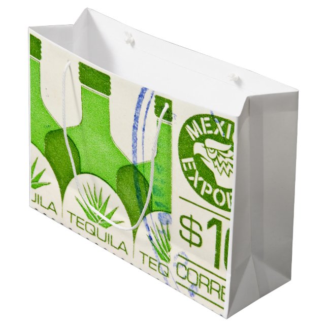 Mexikanska Tequila Cactus Large Gift-bag (Framsidan Vinklad)