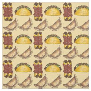 Mexikanska Tex Mex Food Empanada Taco Enchilada Tyg