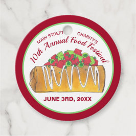 Mexikanska Tex Mex Food Festival Chimichanga Gåvor Etiketter