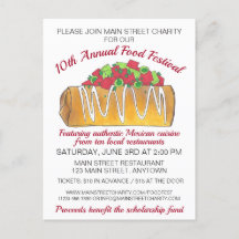 Mexikanska Tex Mex Food Festival Chimichanga