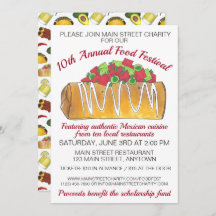 Mexikanska Tex Mex Food Festival Chimichanga