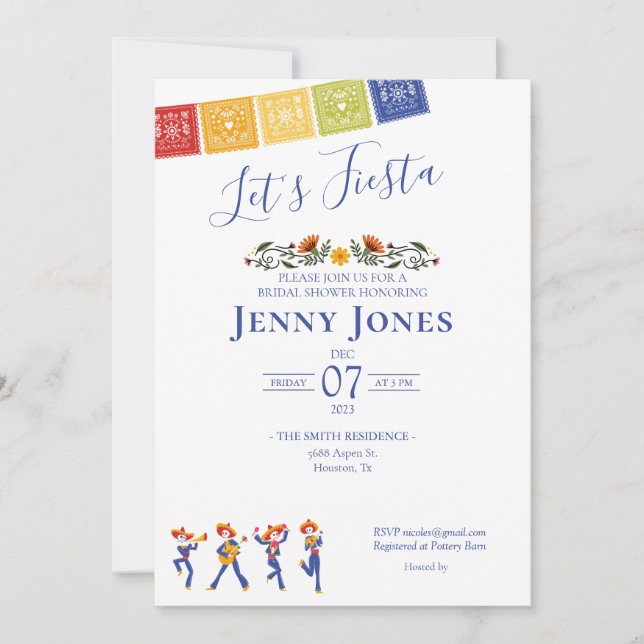 Mexikanska ThLED Möhippa Inbjudan (Framsida)