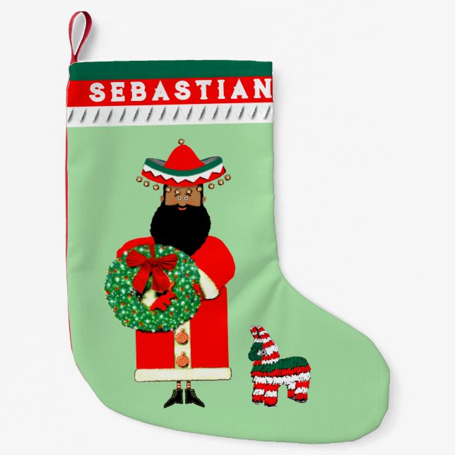 Mexikanska tomten liten julstrumpa (Framsidan)