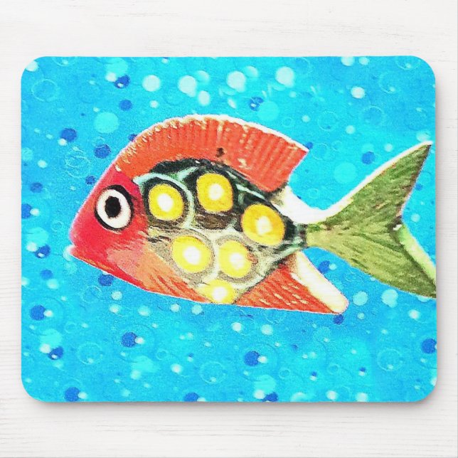 Mexikanska Tropiska Fish Mousepad Musmatta (Framsidan)