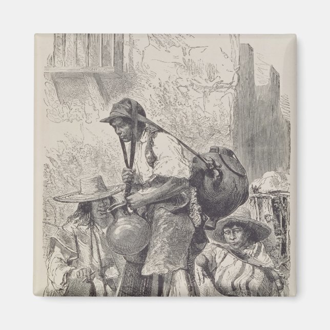 Mexikanska Vatten-Carrier Magnet (Framsidan)