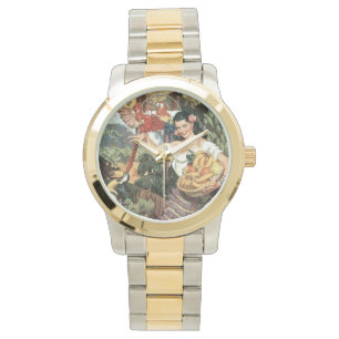Mexikanska vattnen vintage resor armbandsur