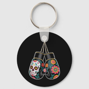 Mexikanska Vintage Boxnings Handskor Aztec Mayan Nyckelring