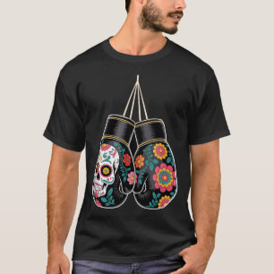 Mexikanska Vintage Boxnings Handskor Aztec Mayan T Shirt