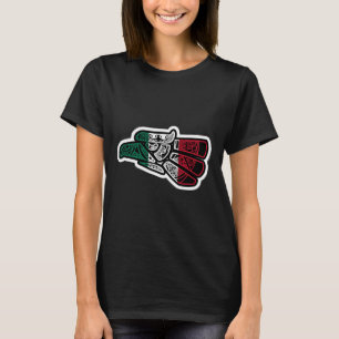 Mexikanska Vintagen Mexikanska Flagga Pride Hecho T Shirt