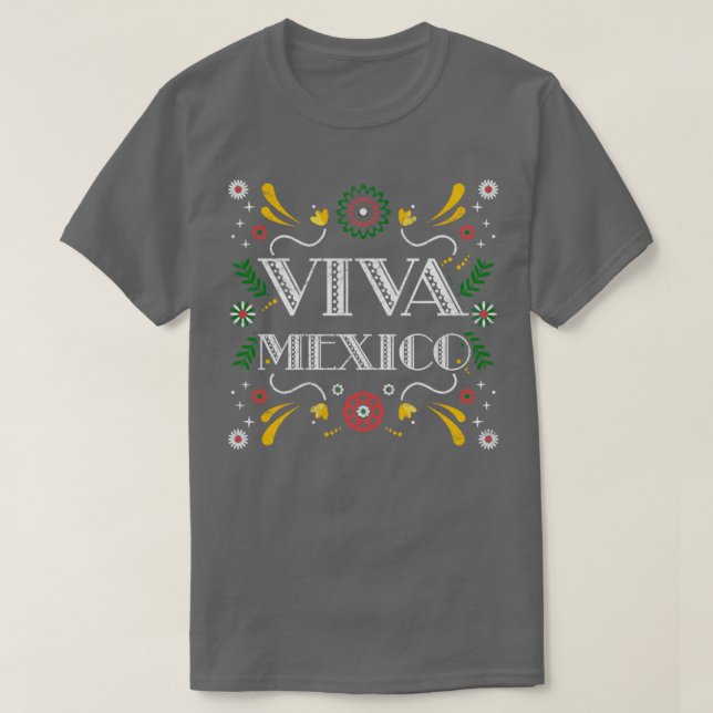 Mexikanska Viva Mexiko T Shirt (Design framsida)