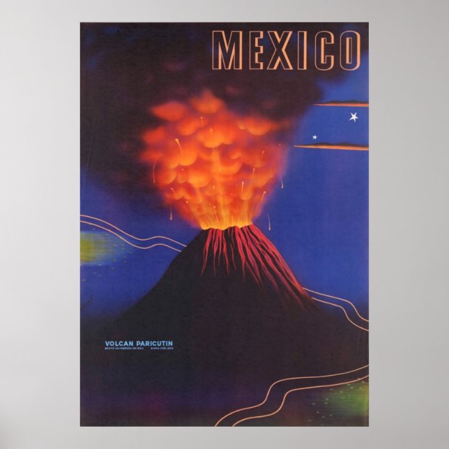 Mexikanska Volcano Poster (Framsidan)