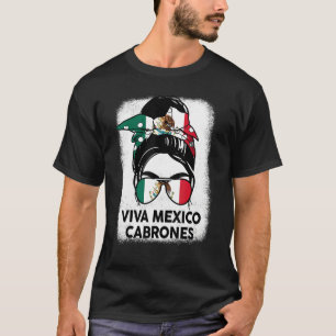 Mexikanska Women Girl Viva Mexiko Cabrones Mexican T Shirt