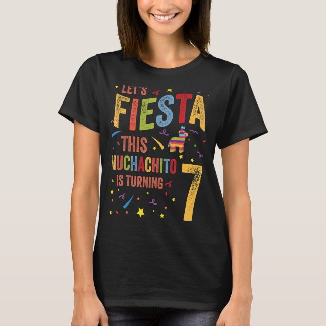 Mexikanskt 7:e-födelsedag gör att Fiesta denna muc T Shirt (Framsida)