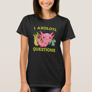 Mexikanskt amfibiskt exotiskt djur Salamander Axol T Shirt