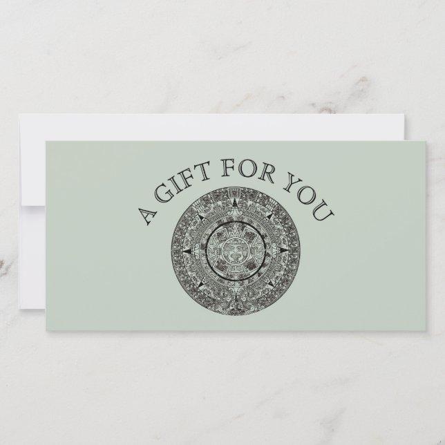 Mexikanskt aztec Sol Stone Mayan Calendar 1 (Framsida)