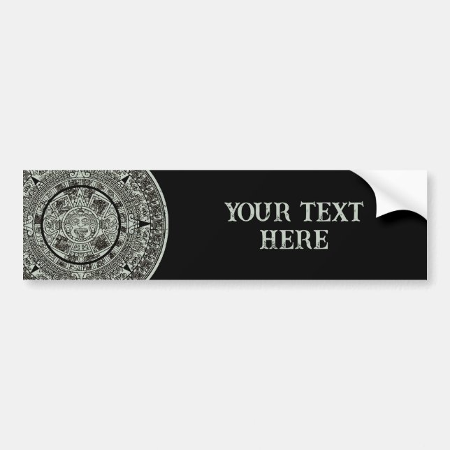 Mexikanskt aztec Sol Stone Mayan Calendar 1 Bildekal (Framsidan)