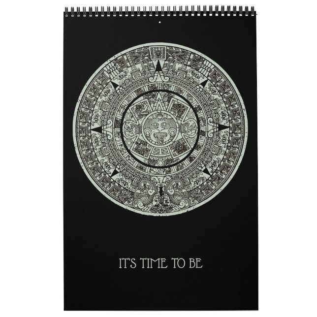 Mexikanskt aztec Sol Stone Mayan Calendar 1 Kalender (Omslag)