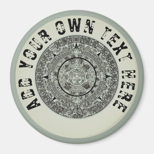 Mexikanskt aztec Sol Stone Mayan Calendar 1 Magnet