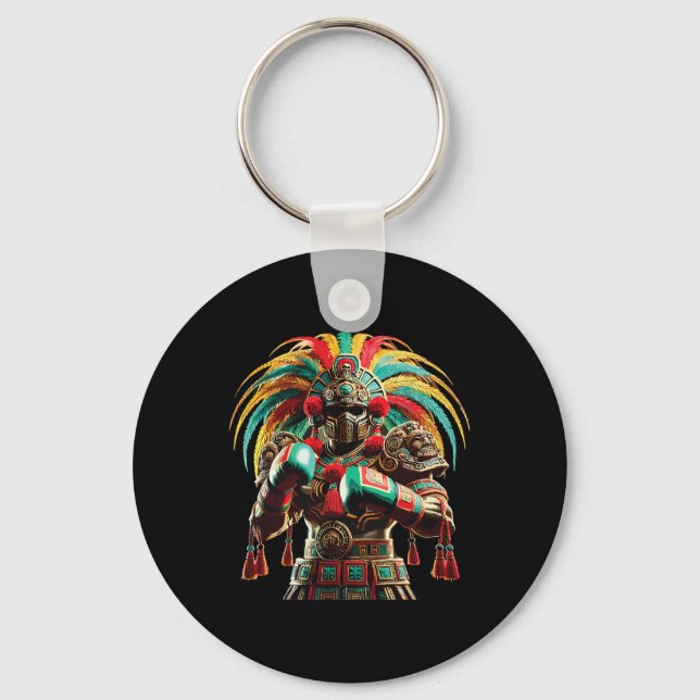 Mexikanskt Boxing Pride Inka Sports Design Nyckelring (Framsida)