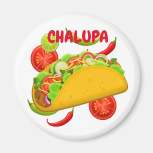 Mexikanskt Cuisine Chalupa Magnet