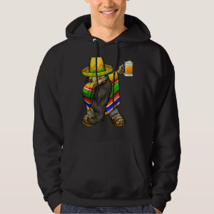 Mexikanskt Dabbing Gnome Cinco De Mayo Poncho Somb Hoodie