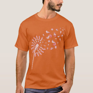 Mexikanskt djur Amphibian Dandelion Axolotl T Shirt