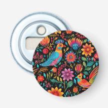 Mexikanskt färgat blommönster