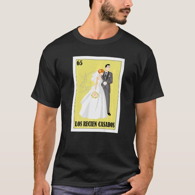 Mexikanskt för Bröllop Los Recien Casados 2 T Shirt (Framsida)