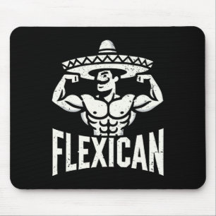Mexikanskt funny Flexican Bodybuilding Flexing Mus Musmatta