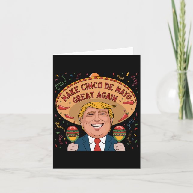 Mexikanskt göra Cinco De Mayo Underbar igen, en ko Kort (Framsida)
