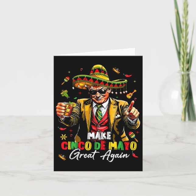 Mexikanskt göra Cinco De Mayo Underbar igen, en ko Kort (Framsida)