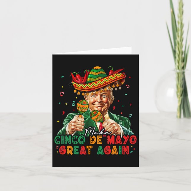 Mexikanskt göra Cinco De Mayo Underbar igen, en ko Kort (Framsida)