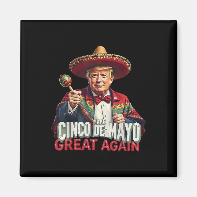 Mexikanskt göra Cinco De Mayo Underbar igen, en ko Magnet (Framsidan)