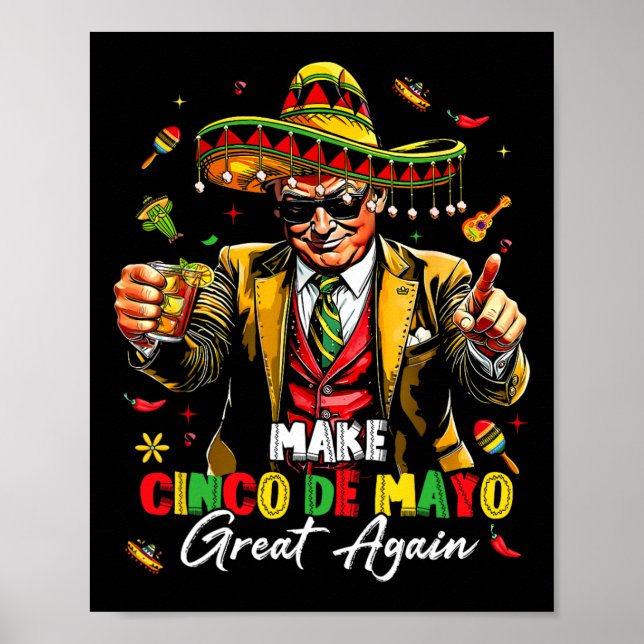 Mexikanskt göra Cinco De Mayo Underbar igen, en ko Poster (Framsidan)
