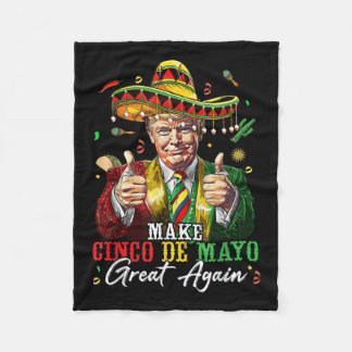 Mexikanskt göra Cinco De Mayo Underbar igen lustig Fleecefilt
