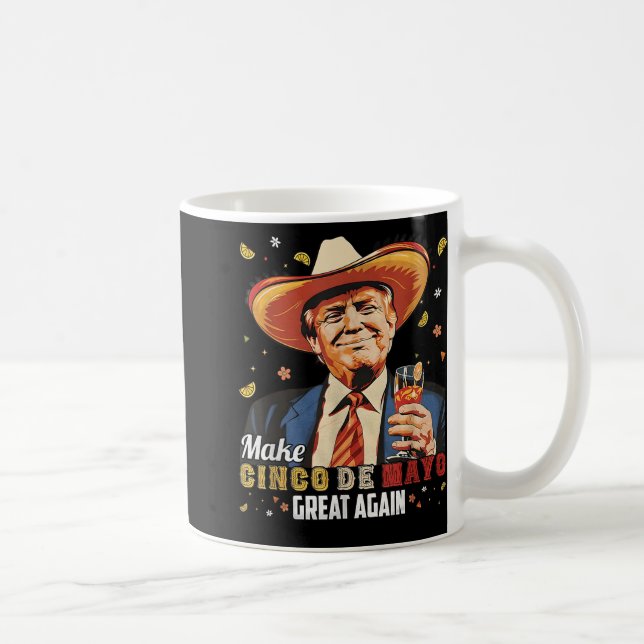 Mexikanskt göra Cinco De Mayo Underbar igen lustig Kaffemugg (Höger)