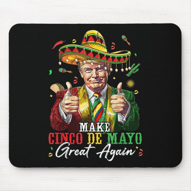 Mexikanskt göra Cinco De Mayo Underbar igen lustig Musmatta (Framsidan)