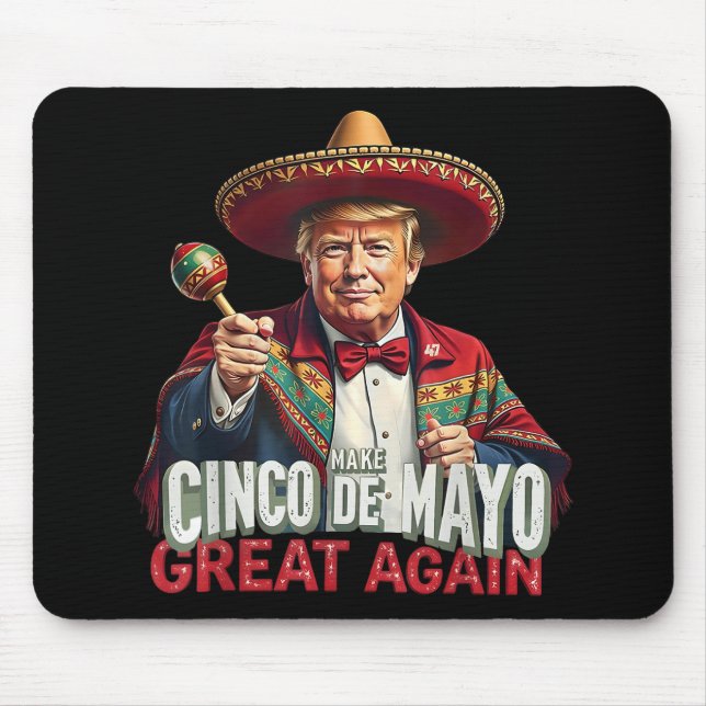 Mexikanskt göra Cinco De Mayo Underbar igen lustig Musmatta (Framsidan)