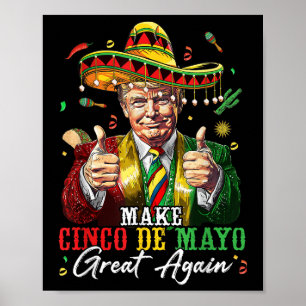 Mexikanskt göra Cinco De Mayo Underbar igen lustig Poster