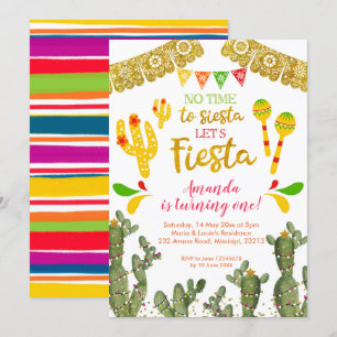 Mexikanskt ingen tid till Siesta Vuxen Birthday Inbjudningar